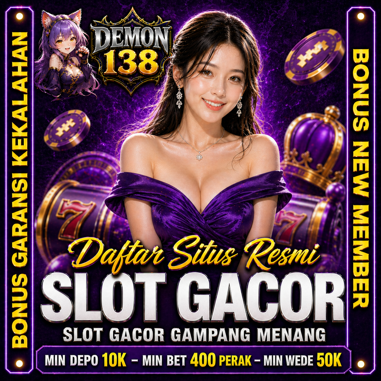DEMON138 – Platform Slot Online Mudah Menang & Banyak Bonus